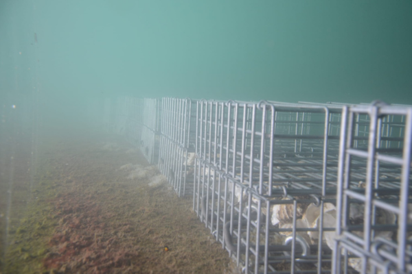 Imatge de l'instal·lació dels biohuts 