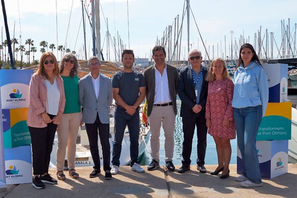 Nacho Dean i l'expedició "La España azul" arriben al Port Olímpic amb motiu del Dia dels Oceans