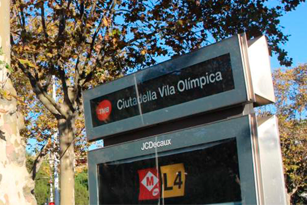 Tall parcial al tram Bogatell-Barceloneta de l’L4 de metro per Setmana Santa