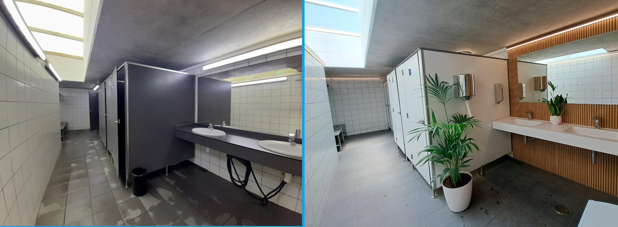 Finalitzen les feines d’adequació dels lavabos i vestuaris del Port Olímpic